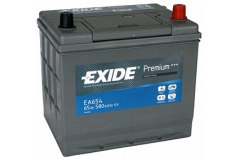 EXIDE EA654 PREMIUM_аккумуляторная батарея 19.5 для NISSAN MURANO II (Z51) 3.5 4x4 2008-2014, код двигателя VQ35DE, V см3 3498, кВт 188, л.с. 256, бензин, EXIDE EA654